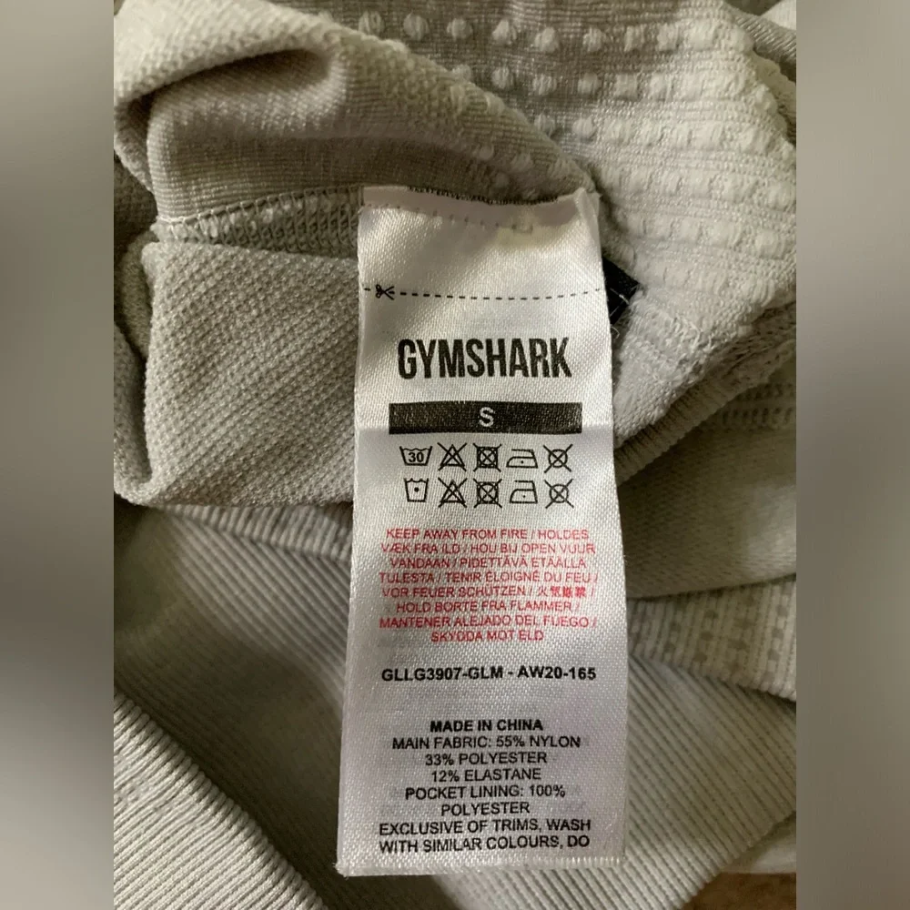 Gymshark‎ Vital Rise Seamless Leggings light gray small - Picture 7 of 7